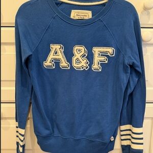 Abercrombie & Fitch Blue Crewneck with Logo